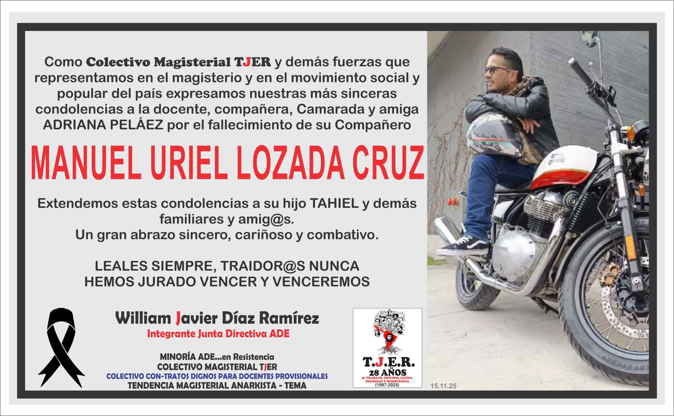 Condolencias