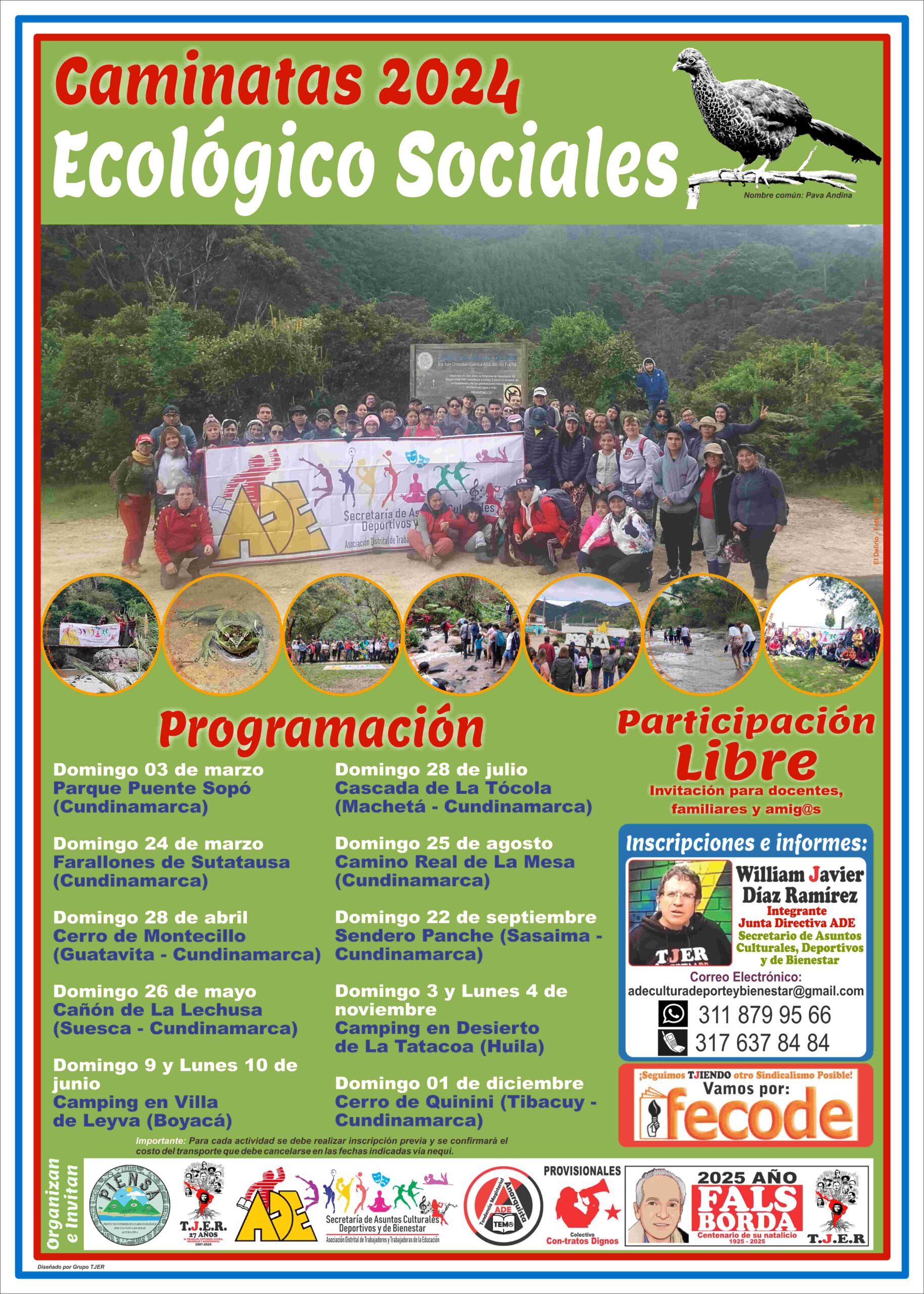 Ciclo de caminatas ecológico sociales 2024