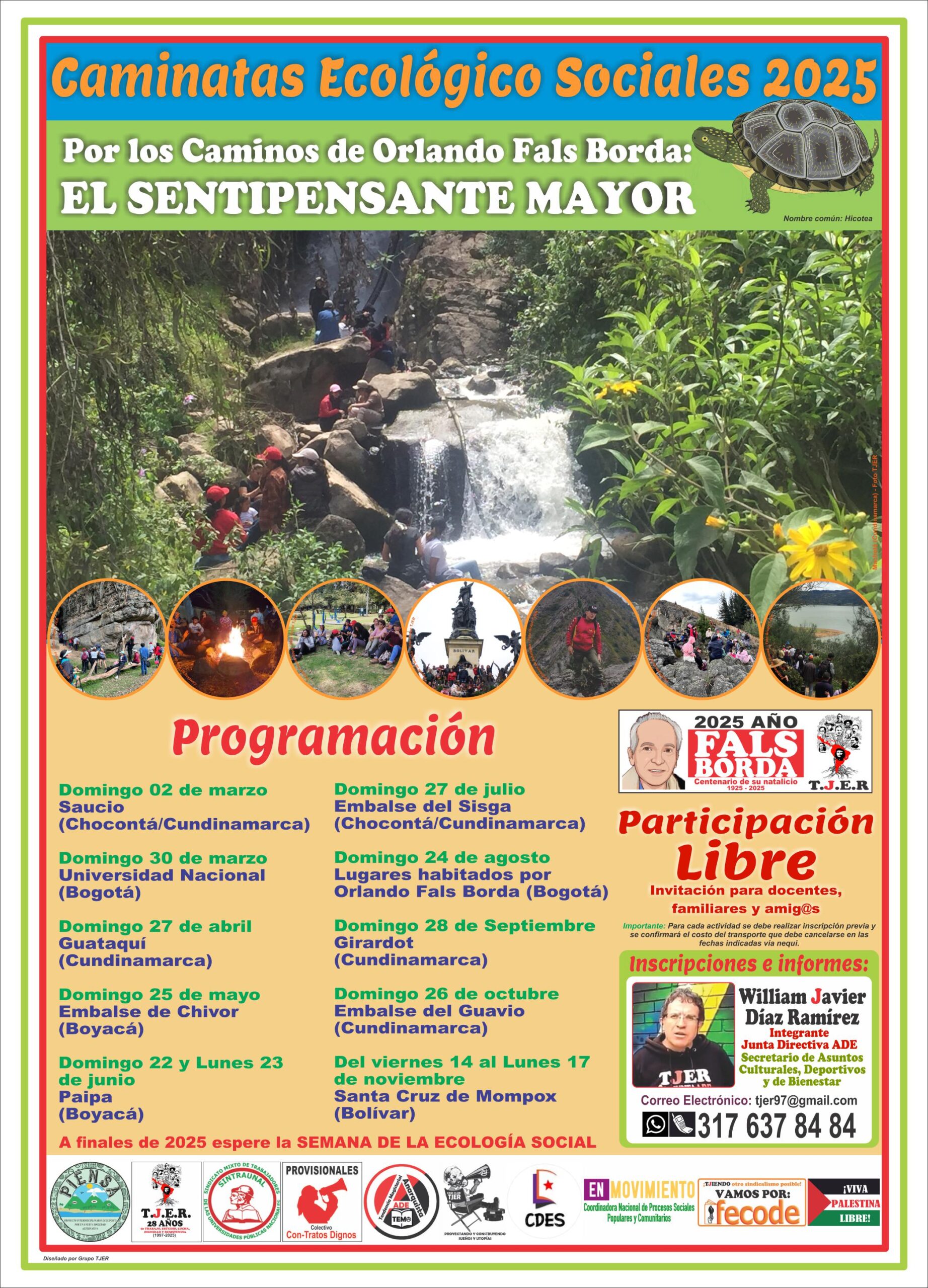 Programación Caminatas Ecológico Sociales 2025