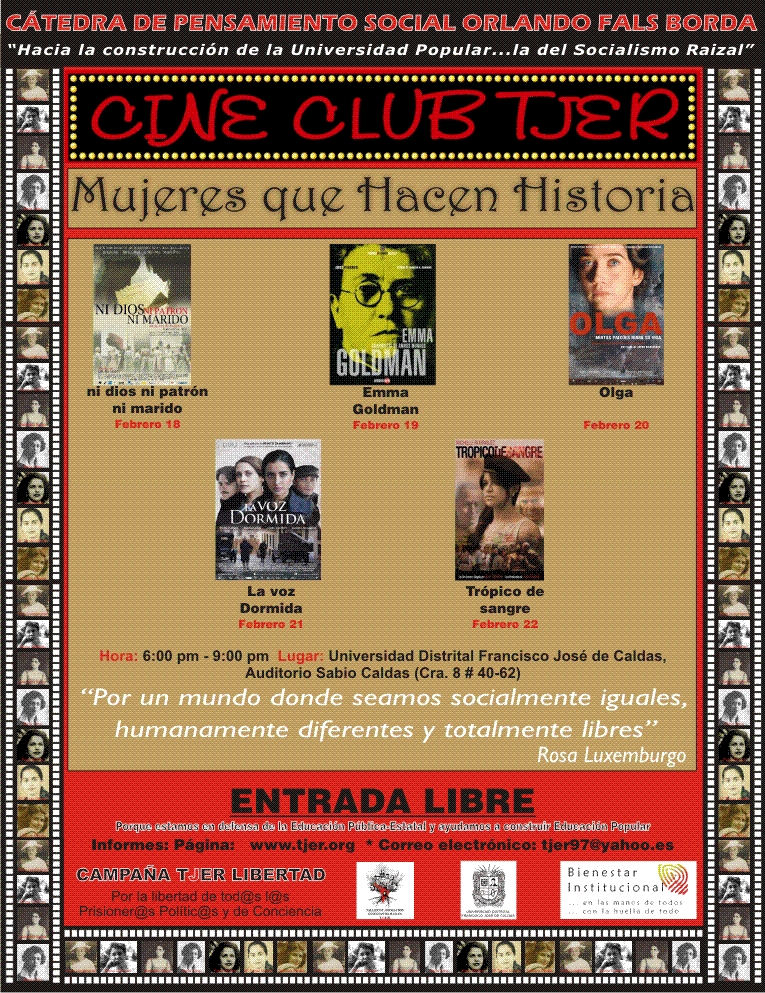  CINE FORO: “MUJERES QUE HACEN HISTORIA”