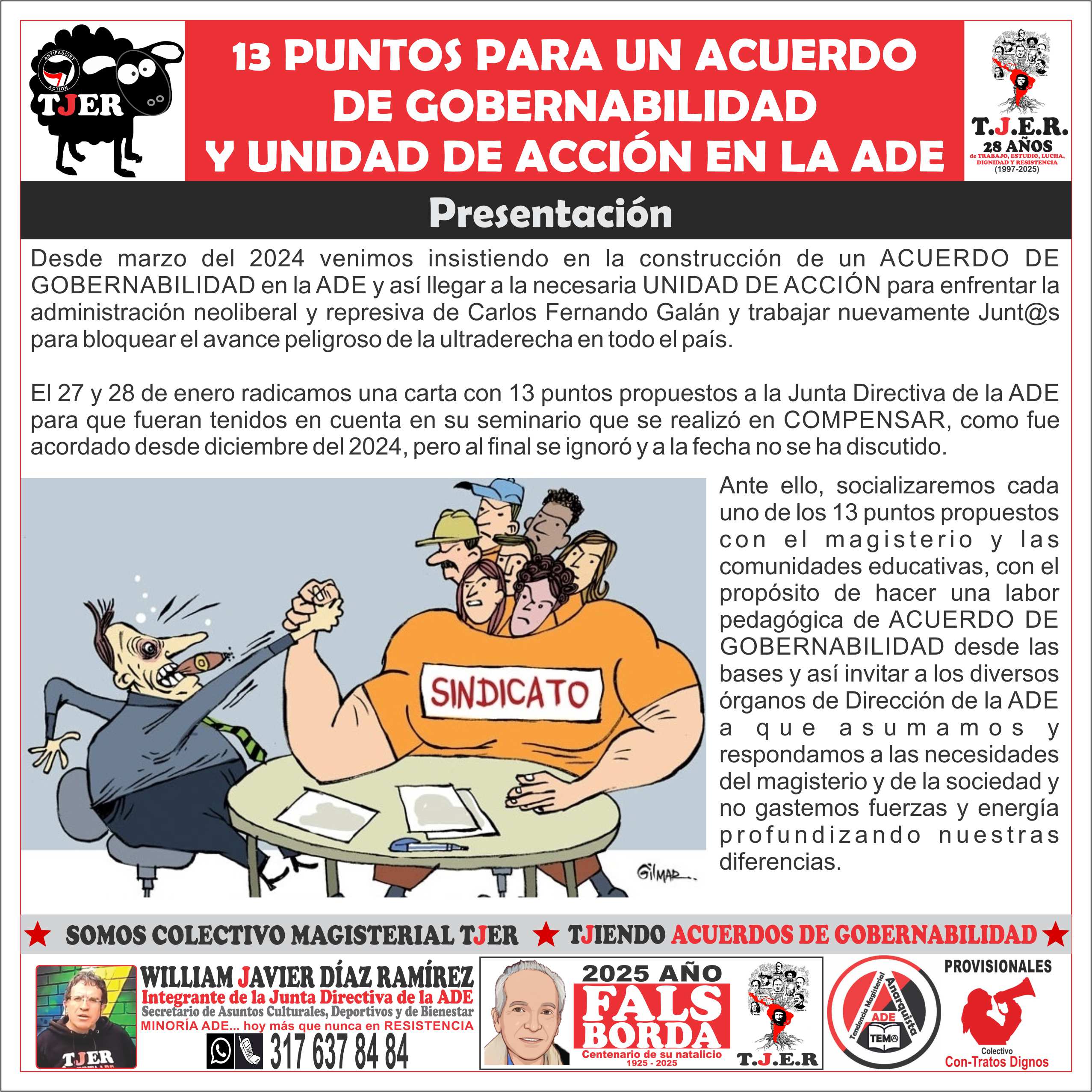 13 Propuestas para un acuerdo de gobernabilidad en la ADE