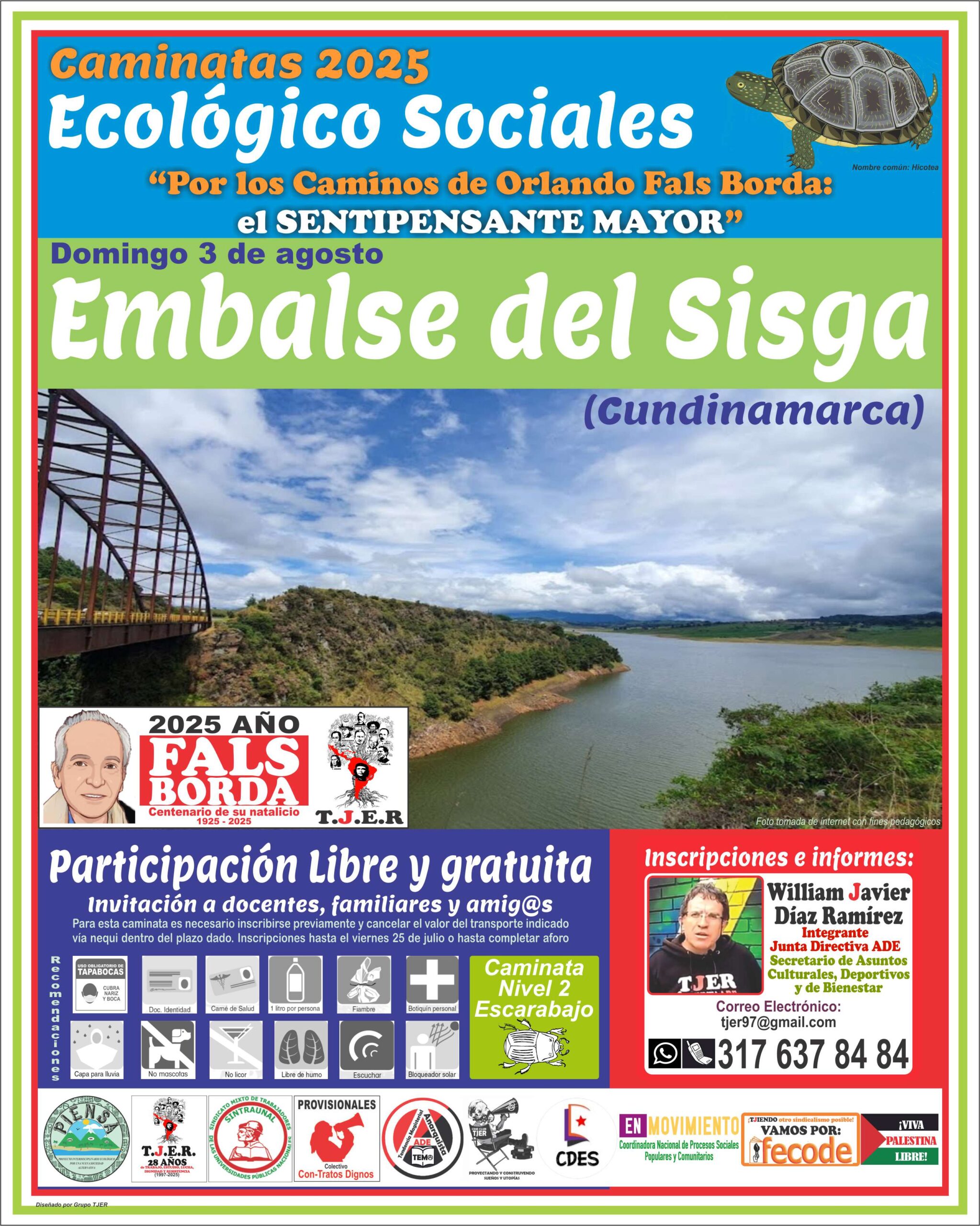 ABIERTAS INSCRIPCIONES – Caminata Ecológico Social al Sisga (C/marca)