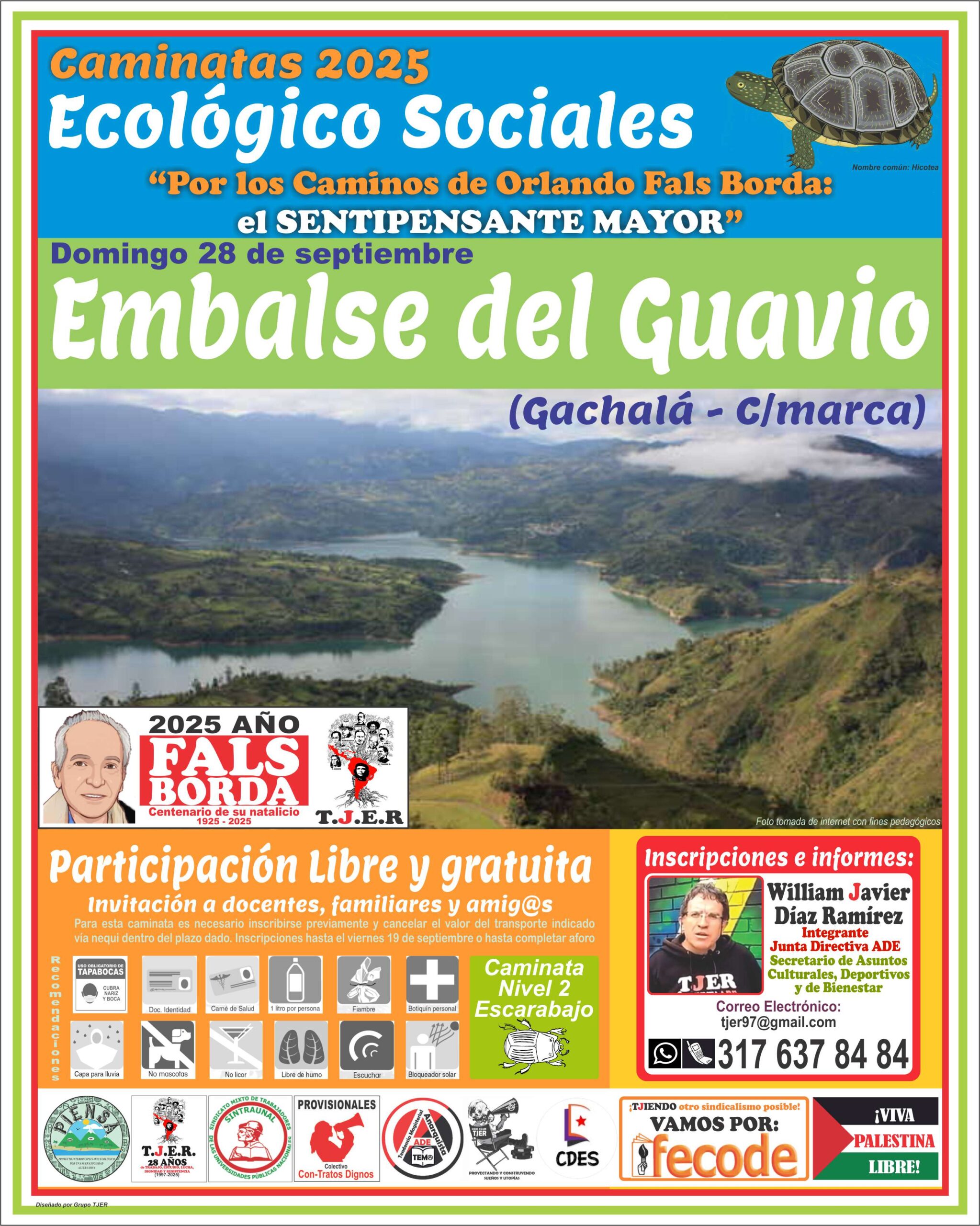 Abiertas inscripciones a la caminata ecológico social al embalse del Guavio