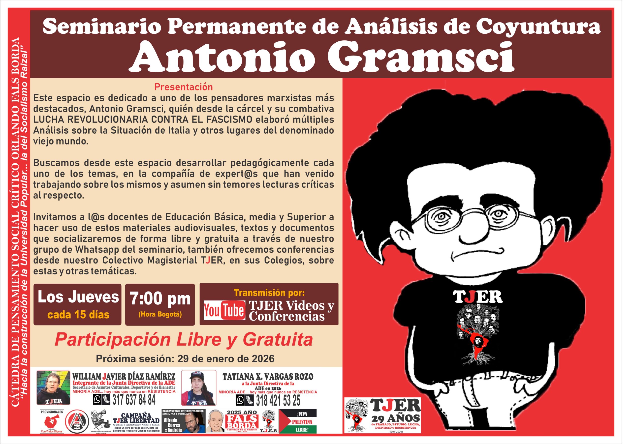 Seminario permanente de Análisis de coyuntura Antonio Gramsci